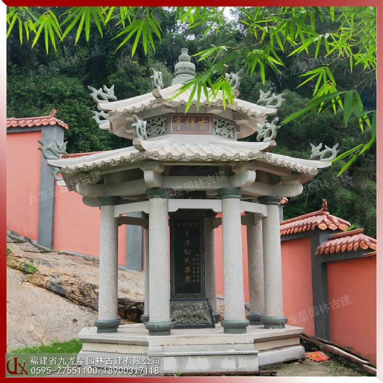 寺廟護(hù)碑石亭圖片