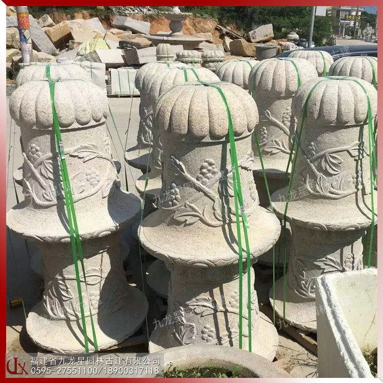 花崗巖石雕花缽