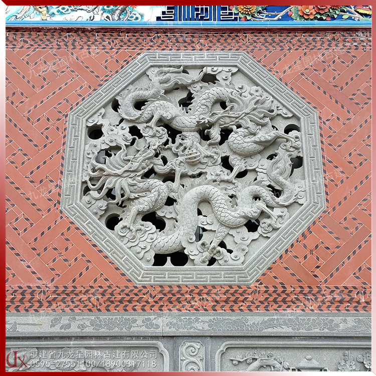 中式石花窗圖片