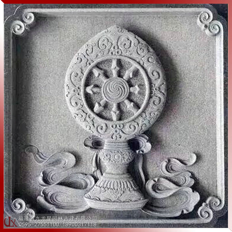 1615612034115696.jpg 石雕浮雕佛八寶圖案-吉祥結(jié)